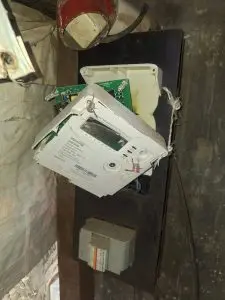 KWH Meter Destroyed by Lightning