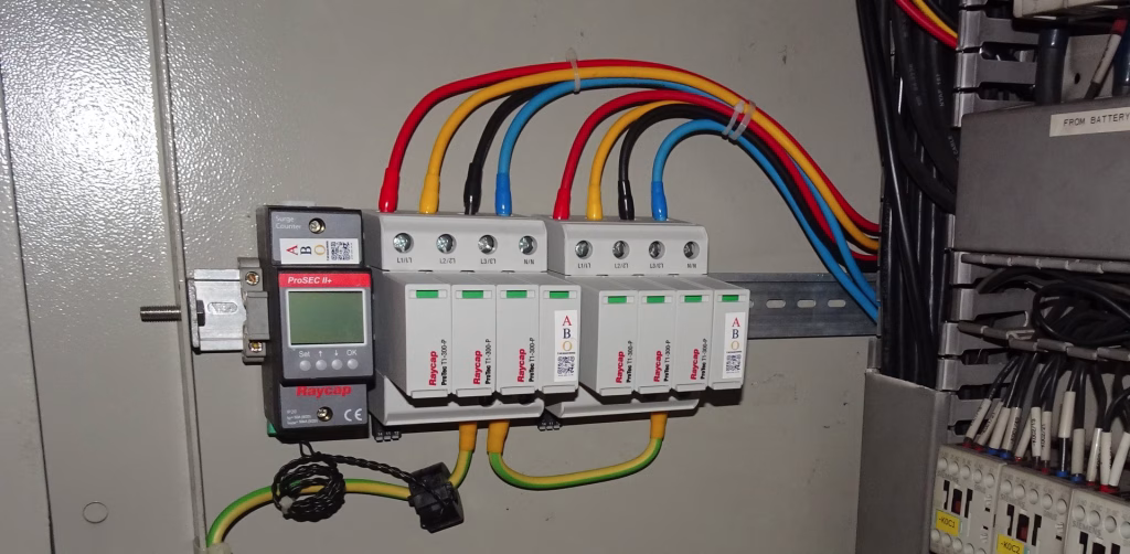 PROTEC T1 3+1 INSTALLED ON MAIN DISTRIBUTION PANEL